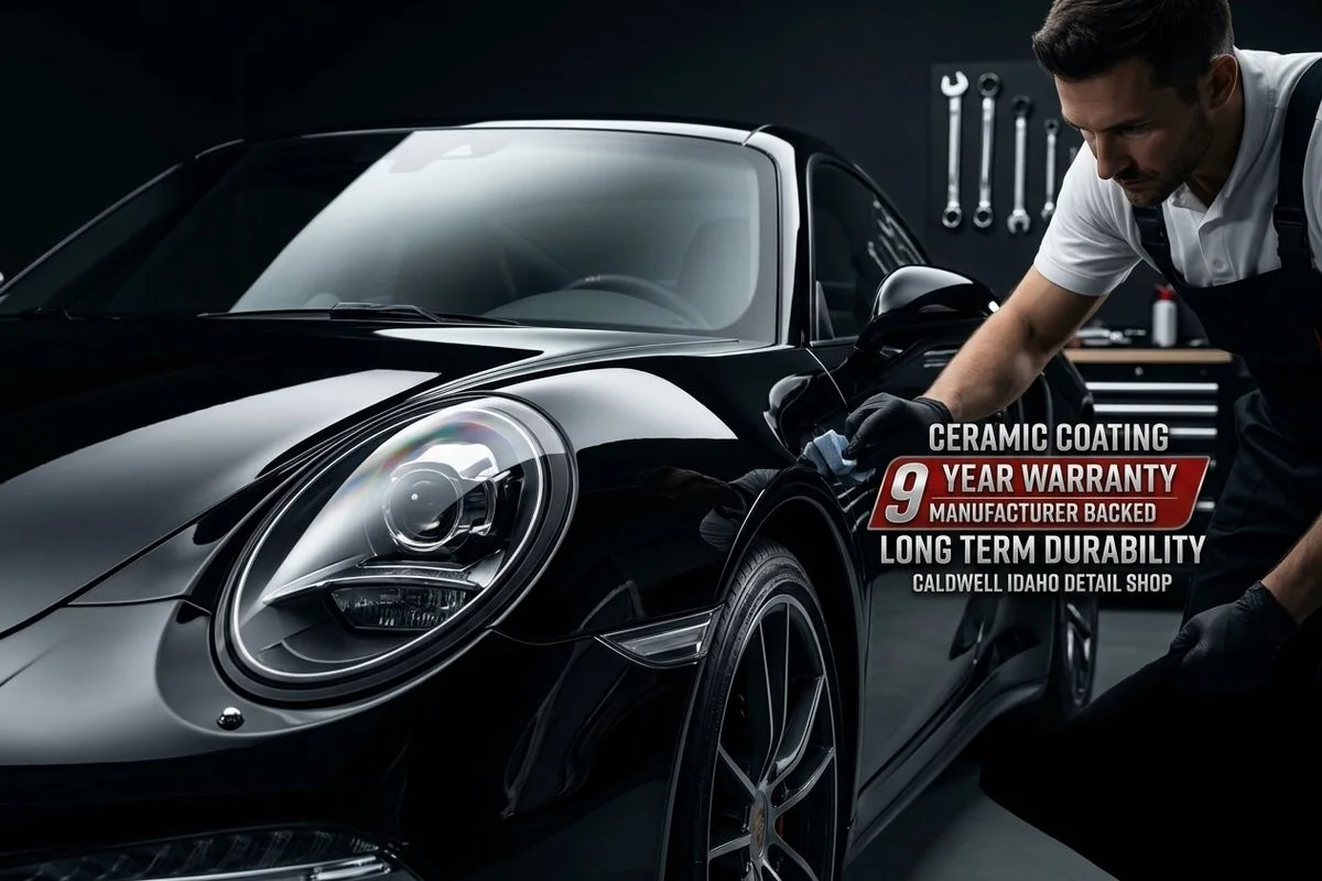 9-year ceramic coating manufacturer warranty card