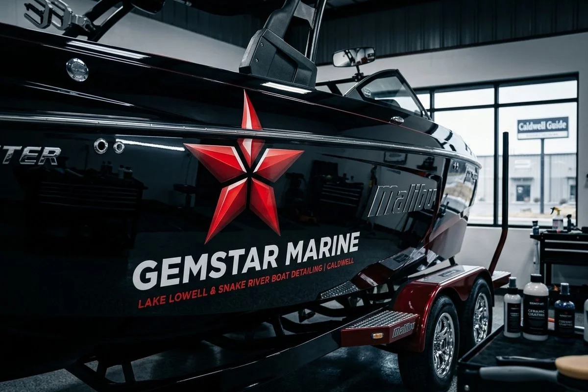 Lake Lowell wakeboard boat in pre-season prep