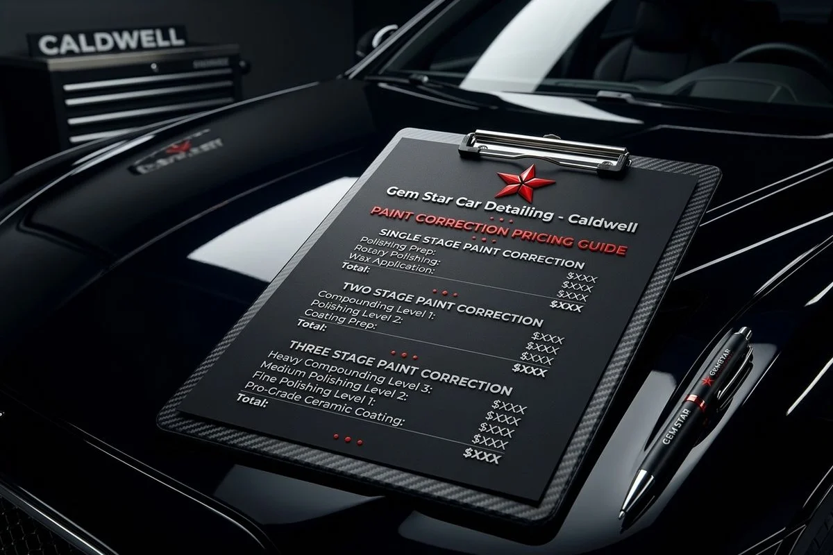 Itemized paint correction quote breakdown