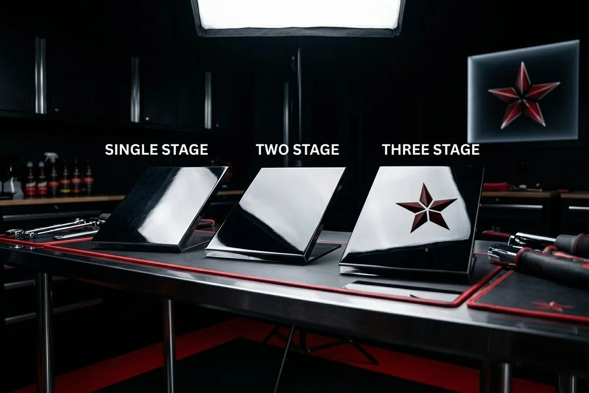 Side-by-side correction stage comparison