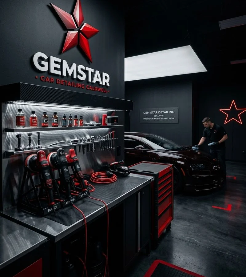 Climate-controlled detail bay at 3031 Syringa Lane, Caldwell